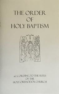 The Order of Holy Baptism